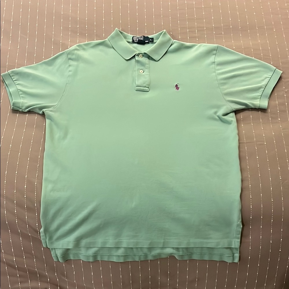 Polo by Ralph Lauren Men's Mint Green Polo Shirt